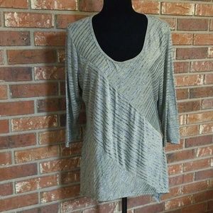 Cato plus size Asymmetrical Top